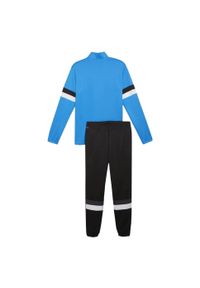 Puma - Dres Męski Team Rise. Kolor: czarny, niebieski, wielokolorowy. Materiał: dresówka