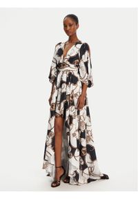Babylon Sukienka koktajlowa S00882 Kolorowy Regular Fit. Materiał: syntetyk. Wzór: kolorowy. Styl: wizytowy