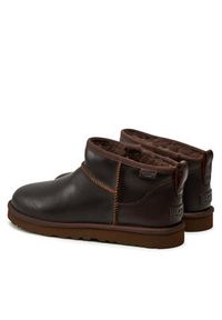 Ugg Śniegowce M Classic Ultra Mini Lthr Regen 1158191 Brązowy. Kolor: brązowy. Materiał: skóra #2