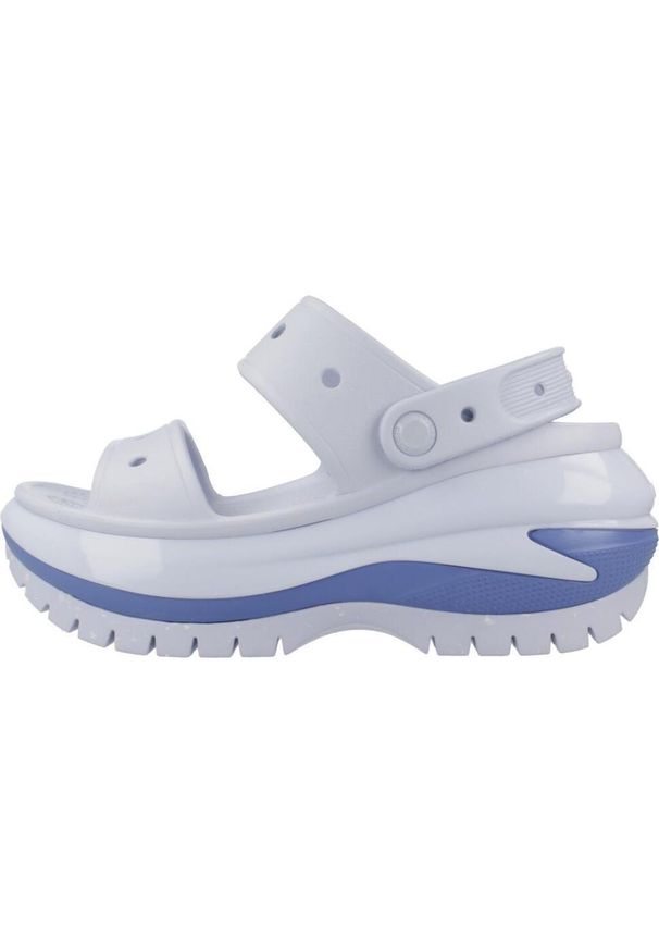 Crocs - Sandały CROCS CLASSIC MEGA CRUSH SANDAL Niebieski. Kolor: niebieski. Materiał: guma. Styl: sportowy