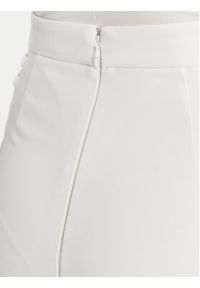 Elisabetta Franchi Spodnie materiałowe PA-083-51E2 Biały Regular Fit. Kolor: biały. Materiał: syntetyk #4