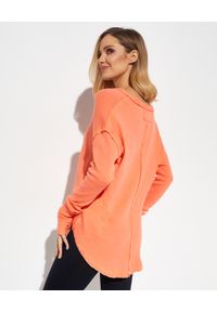 FREE PEOPLE - Pomarańczowa bluzka Colby. Kolor: pomarańczowy. Materiał: bawełna. Długość: długie #4