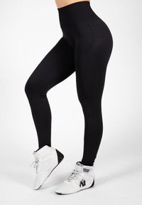 GORILLA WEAR - Yava Bezszwowe Leginsy - Czarny. Kolor: czarny. Sport: fitness