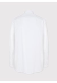 Pako Lorente - Biała bawełniana koszula męska. Kolor: biały, czarny. Materiał: bawełna. Długość rękawa: długi rękaw. Długość: długie. Wzór: gładki #5