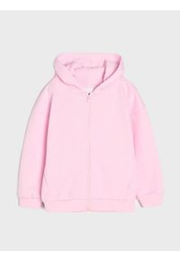 Sinsay - Rozpinana bluza z kapturem - różowy. Typ kołnierza: kaptur. Kolor: różowy #1