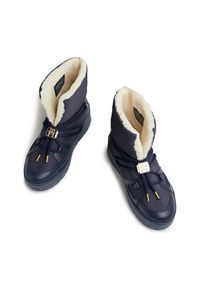 TOMMY HILFIGER - Tommy Hilfiger Śniegowce Tommy Essential Snowboot FW0FW07504 Niebieski. Kolor: niebieski. Materiał: materiał