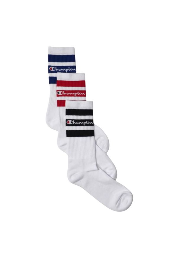 Champion - Skarpety Unisex Dla Dorosłych Crew (3 Sztuki). Kolor: biały. Sport: turystyka piesza