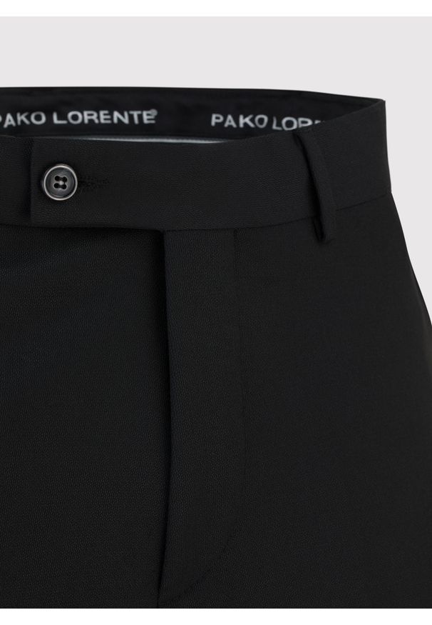 Pako Lorente - Czarne spodnie smokingowe P22SF-6S-003-C-S. Kolor: czarny. Materiał: poliester, wiskoza