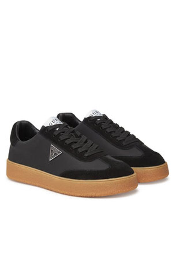 Guess Sneakersy FMTWIM LEA12 Czarny. Kolor: czarny. Materiał: skóra