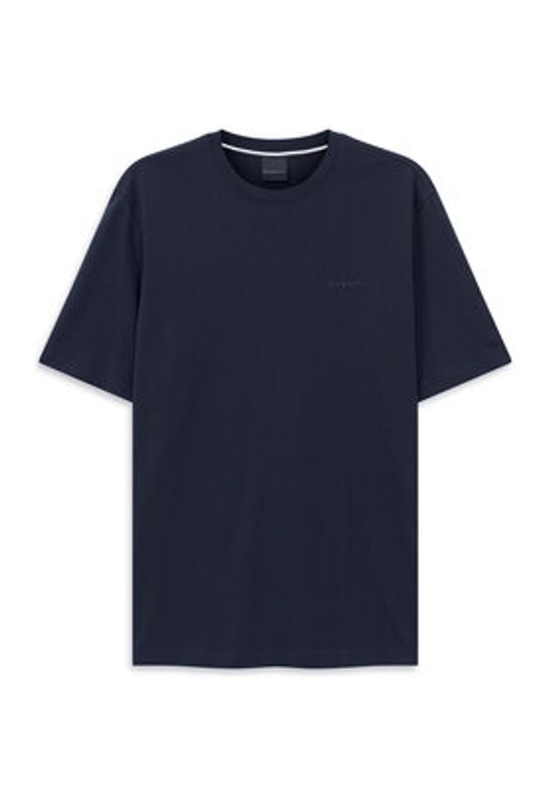 Bugatti T-Shirt 8350-95040 Granatowy Regular Fit. Kolor: niebieski. Materiał: bawełna