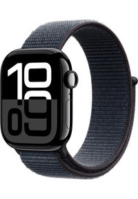 APPLE - Smartwatch Apple Apple Watch Series 10 GPS 42mm Jet Black Aluminium Case with Ink Sport Loop. Rodzaj zegarka: smartwatch. Styl: sportowy