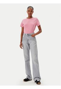 BOSS T-Shirt C_Elogo_21 50540260 Różowy Slim Fit. Kolor: różowy. Materiał: bawełna #5