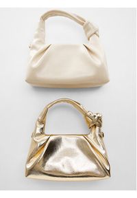 mango - Mango Torebka Agata 67056339 Écru. Materiał: skórzane #4