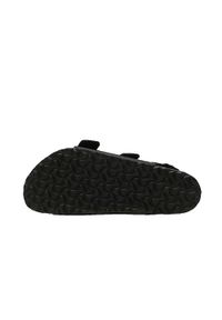 Buty do chodzenia męskie Birkenstock Milano. Okazja: na plażę. Zapięcie: klamry. Kolor: czarny. Materiał: materiał, syntetyk, tkanina. Styl: sportowy #1