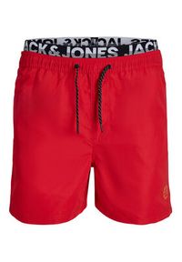 Jack & Jones - Jack&Jones Szorty kąpielowe 12227254 Czerwony Regular Fit. Kolor: czerwony #5