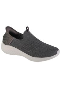 skechers - Buty sportowe Sneakersy damskie, Slip-Ins Ultra Flex 3.0 Smooth Step. Okazja: na co dzień. Kolor: szary. Sport: turystyka piesza