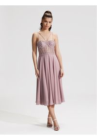 Hey Kyla Sukienka koktajlowa 5AG007HK Różowy Regular Fit. Kolor: różowy. Materiał: syntetyk. Styl: wizytowy