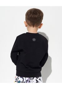 PHILIPP PLEIN KIDS - Czarna bluza z nadrukiem 4-14 lat. Kolor: czarny. Materiał: bawełna, dzianina. Długość rękawa: długi rękaw. Długość: długie. Wzór: nadruk. Sezon: lato. Styl: klasyczny #5
