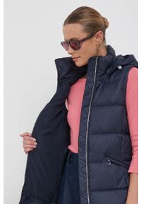 TOMMY HILFIGER - Tommy Hilfiger bezrękawnik puchowy damski kolor granatowy zimowy. Kolor: niebieski. Materiał: puch. Długość rękawa: bez rękawów. Sezon: zima #6