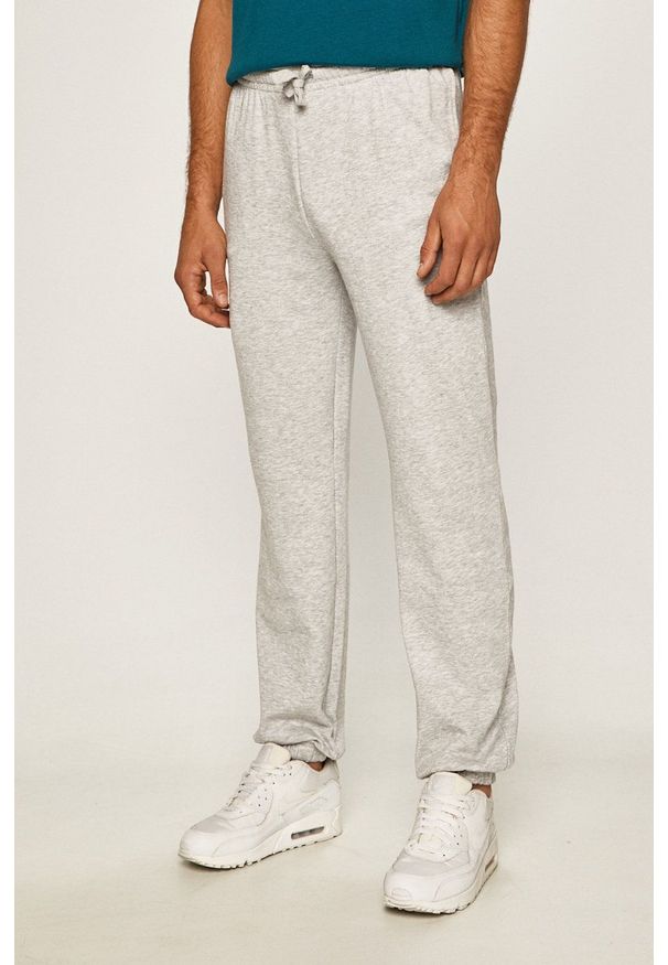 Kappa - Spodnie. Okazja: na co dzień. Kolor: szary. Styl: casual