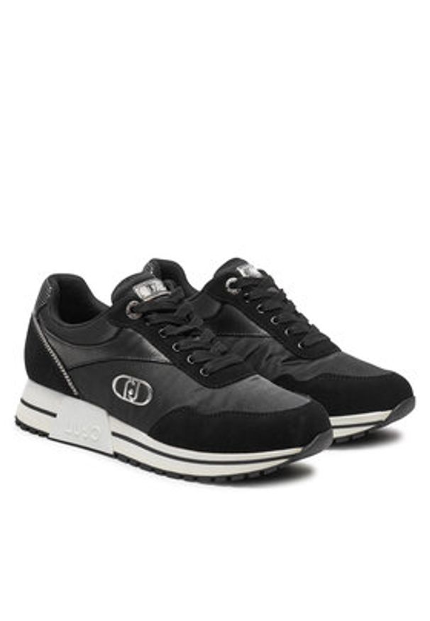 Liu Jo Sneakersy Johanna 02 BF4025 PX522 Czarny. Kolor: czarny. Materiał: materiał