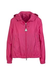 MONCLER - Różowa kurtka Boissard. Kolor: wielokolorowy, fioletowy, różowy. Materiał: materiał