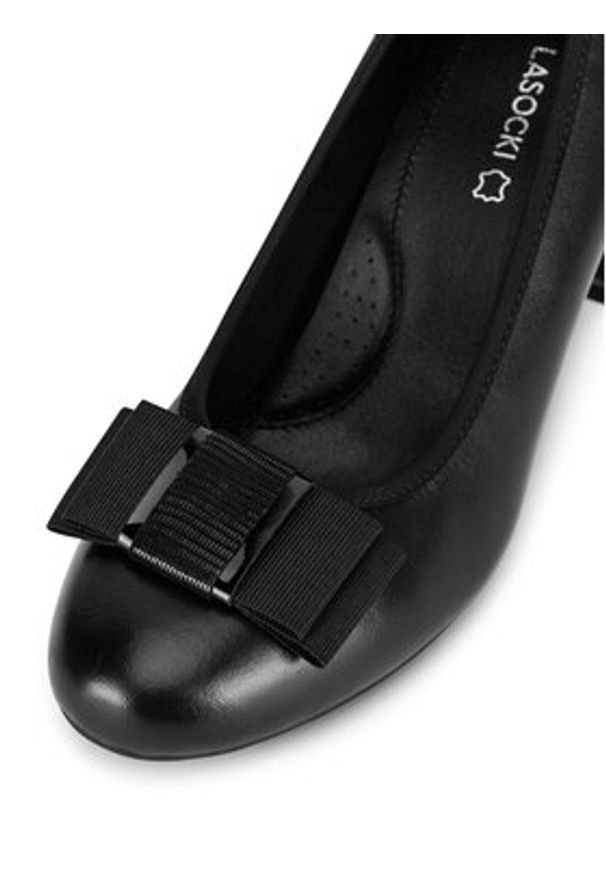 Lasocki Czółenka CEO-HMSM1729-1 Czarny. Kolor: czarny. Materiał: skóra