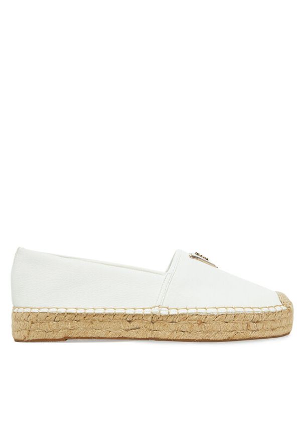 Guess Espadryle FLJLND LEA14 Biały. Kolor: biały. Materiał: skóra