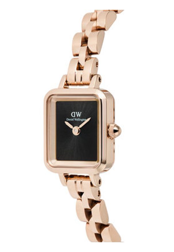 Daniel Wellington Zegarek Quadro Mini DW00100848 Złoty. Kolor: złoty