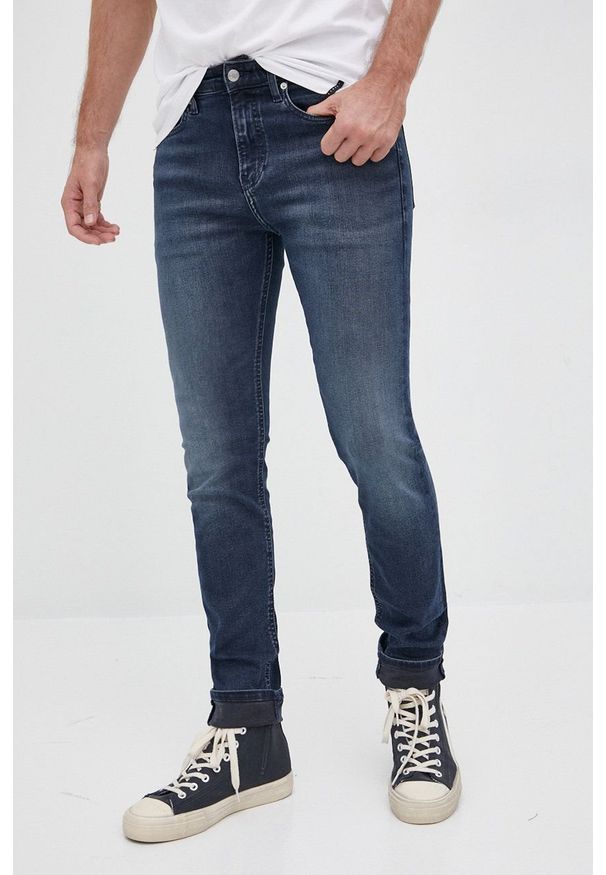 Calvin Klein Jeans jeansy J30J319872.PPYY męskie. Kolor: niebieski