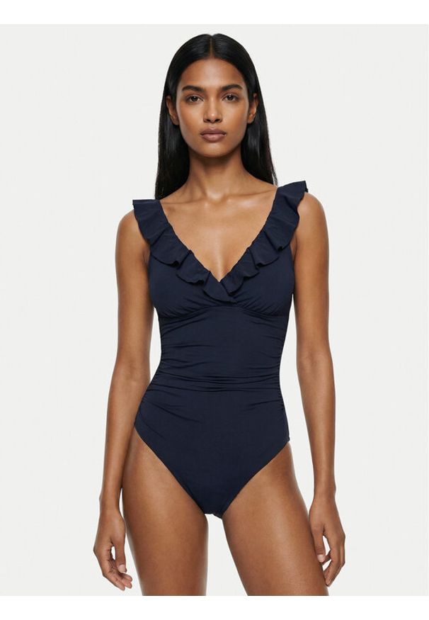 Lauren Ralph Lauren - LAUREN RALPH LAUREN Strój kąpielowy 20601010 Granatowy. Kolor: niebieski. Materiał: syntetyk