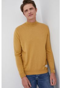 Pepe Jeans - Sweter z domieszką wełny Charles. Kolor: żółty. Materiał: wełna. Długość rękawa: długi rękaw. Długość: długie #5