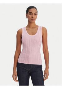 Fracomina Top FR26ST4005K524R9 Różowy Slim Fit. Kolor: różowy. Materiał: wiskoza #1