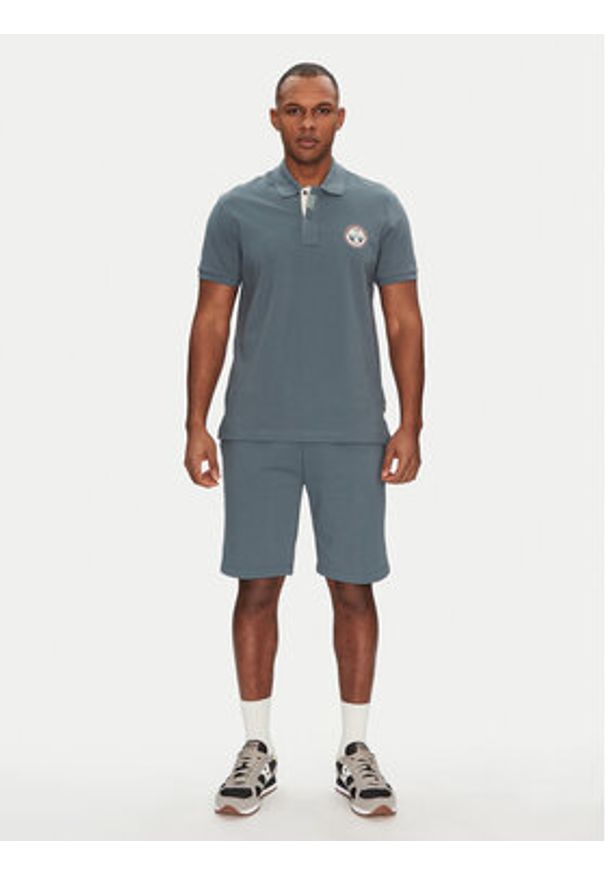 Napapijri Polo E-Clanis NP0A4ID3G1Y1 Niebieski Regular Fit. Typ kołnierza: polo. Kolor: niebieski. Materiał: bawełna