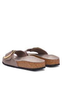 Birkenstock Klapki Madrid Big Buckle 1032935 Beżowy. Kolor: beżowy. Materiał: skóra #5