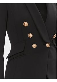 Elisabetta Franchi Marynarka GI-064-36E3 Czarny Regular Fit. Kolor: czarny. Materiał: syntetyk #3