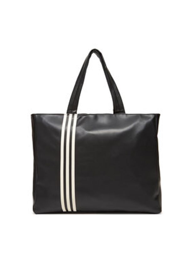 Adidas - adidas Torebka Polyurethane Shopper Outline Trefoil JC6000 Czarny. Kolor: czarny. Materiał: skórzane
