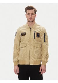 Aeronautica Militare Kurtka przejściowa 251AB2071CT3081 Beżowy Regular Fit. Kolor: beżowy. Materiał: syntetyk