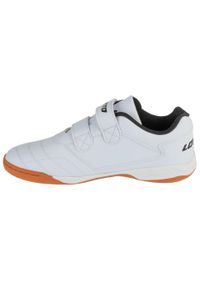 Buty dziecięce halowe LOTTO PACER T sportowe futsal piłka nożna. Kolor: biały. Materiał: guma, materiał, tkanina, syntetyk. Sport: piłka nożna