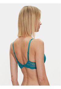 Calvin Klein Underwear Biustonosz z fiszbiną 000QF6396E Zielony. Kolor: zielony. Materiał: syntetyk