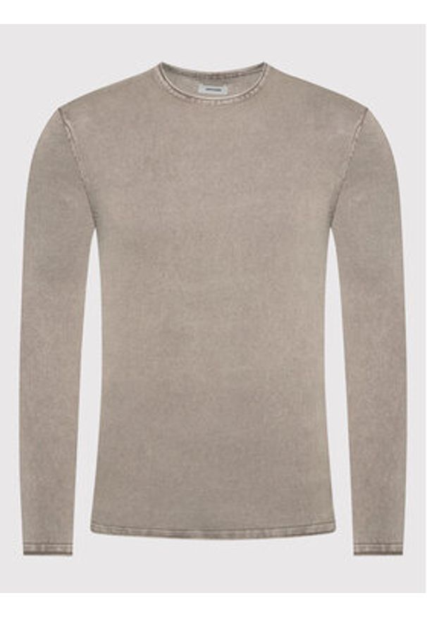 Jack & Jones - Jack&Jones Sweter Leo 12174001 Brązowy Regular Fit. Kolor: brązowy. Materiał: bawełna
