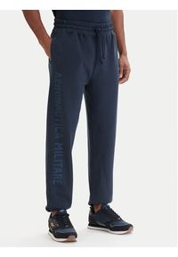 Aeronautica Militare Dres 261TF0116UF00676 Granatowy Regular Fit. Kolor: niebieski. Materiał: bawełna #5