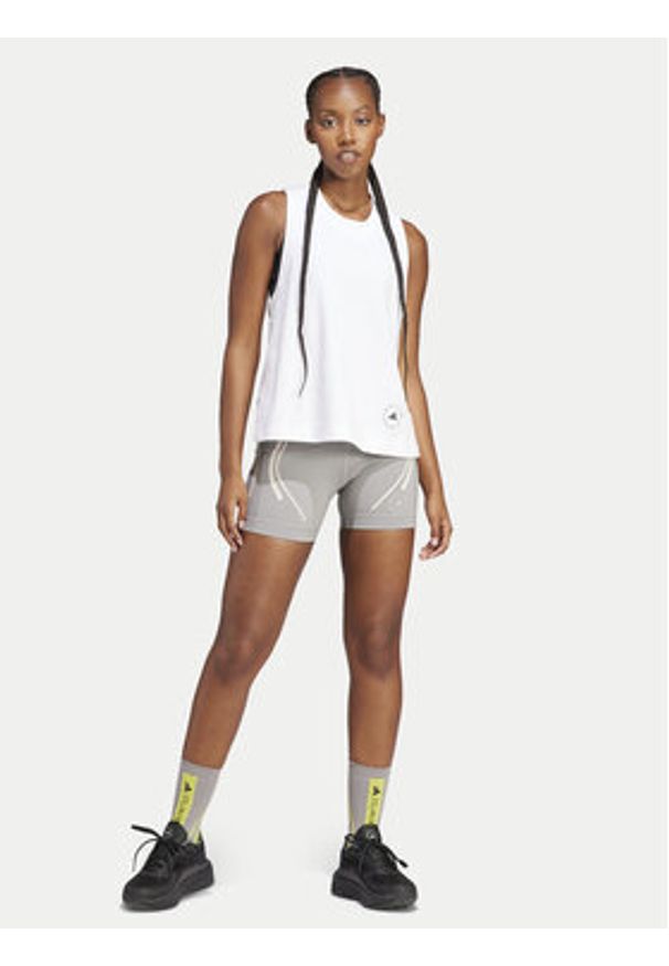 Adidas by Stella McCartney - adidas by Stella McCartney Top Stella McCartney IB6858 Biały Regular Fit. Kolor: biały. Materiał: bawełna, syntetyk