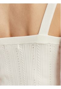 Guess Top W6YR25 Z0972 Kremowy Slim Fit. Kolor: kremowy. Materiał: syntetyk #2