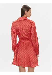Marciano Guess Sukienka koszulowa 4RGK37 7014A Czerwony Regular Fit. Kolor: czerwony. Materiał: syntetyk. Typ sukienki: koszulowe #2