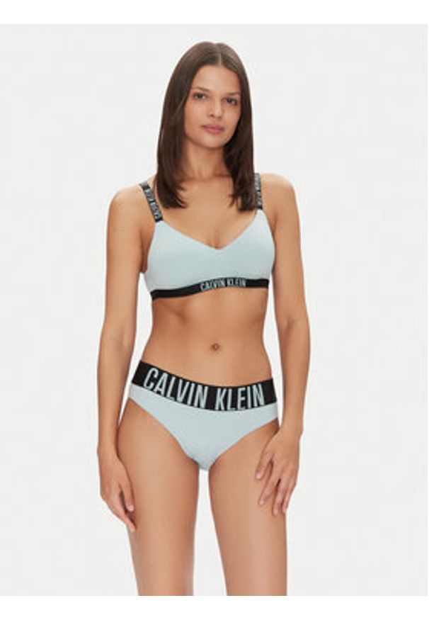 Calvin Klein Underwear Biustonosz bezfiszbinowy 000QF7659E Niebieski. Kolor: niebieski. Materiał: syntetyk