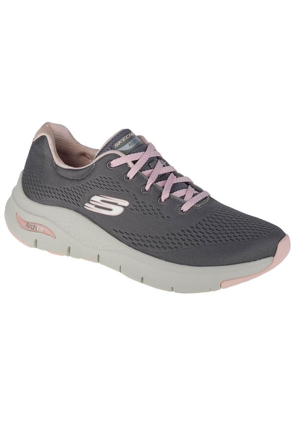 skechers - Buty sportowe Sneakersy damskie, Skechers Arch Fit-Big Appeal. Kolor: szary. Sport: turystyka piesza