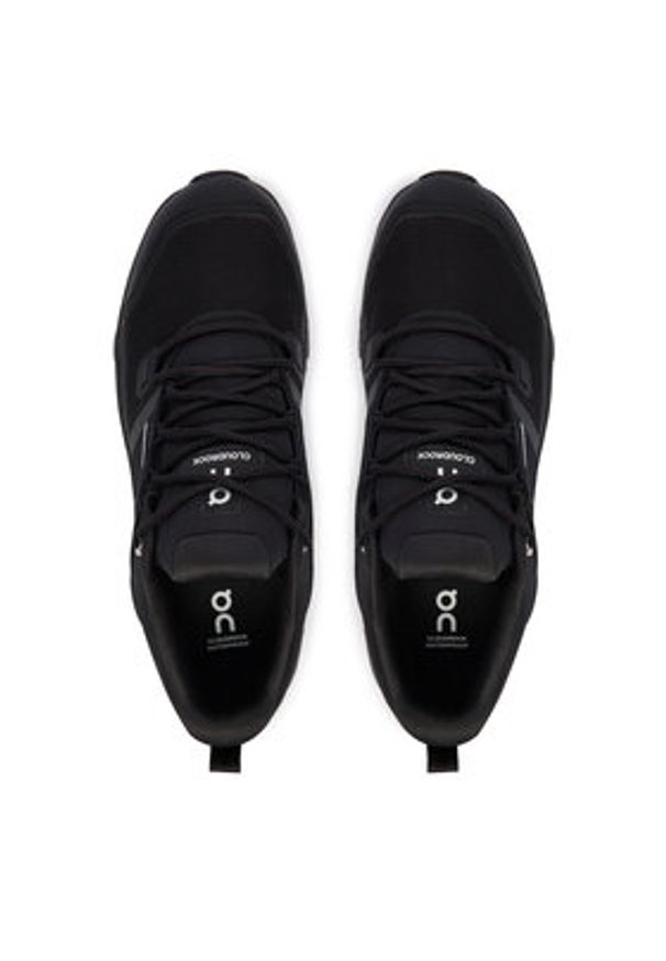 On Trekkingi Cloudrock Low Wp 3MF10251043 Czarny. Kolor: czarny. Materiał: materiał. Sport: turystyka piesza