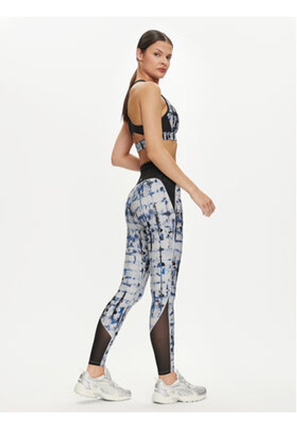 Reebok Legginsy Lux Perform Tight 100071104 Granatowy Slim Fit. Kolor: niebieski. Materiał: syntetyk