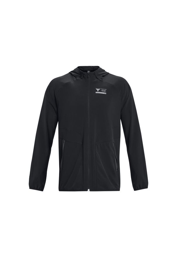 Kurtka Under Armour Project Rock Unstoppable. Kolor: szary, czarny, wielokolorowy. Sport: bieganie